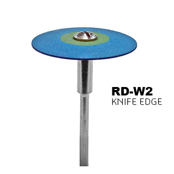 Zirconia Rubber Diamond Impregnated Polisher - RD-W2 - Knife Edge (Medium)
