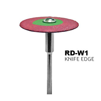 Zirconia Rubber Diamond Impregnated Polisher - RD-W1 - Knife Edge (Coarse)