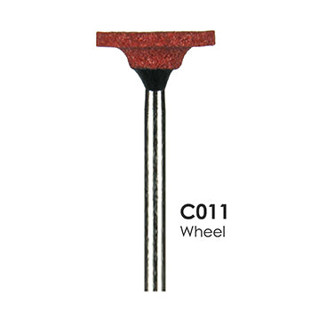 Red/Coral Mounted Grinding Stones - C011 - Wheel (100 pcs)