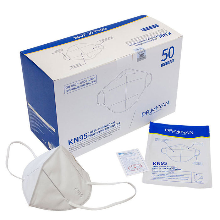 DR.MFYAN KN95 Respirator Mask – Box of 50 Individual Packed