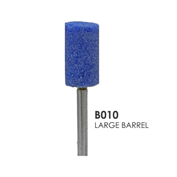 Blue Mounted Grinding Stones - B010 - Barrel / Cylinder (100 pcs)
