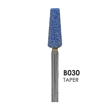 Blue Mounted Grinding Stones - B030 - Taper (100 pcs)