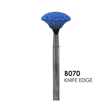 Blue Mounted Grinding Stones - B070 - Knife Edge (100 pcs)