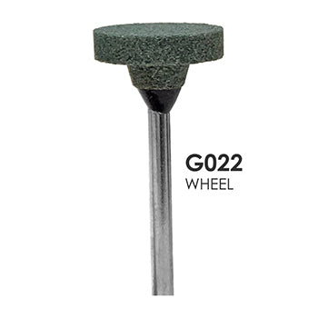 Green Mounted Grinding Stones - G022 - Wheel / Square Edge (100 pcs)